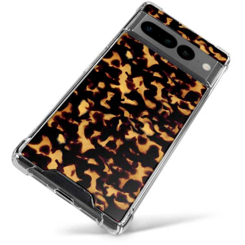 Tortoise Shell Google Pixel 7 Pro Clear Case
